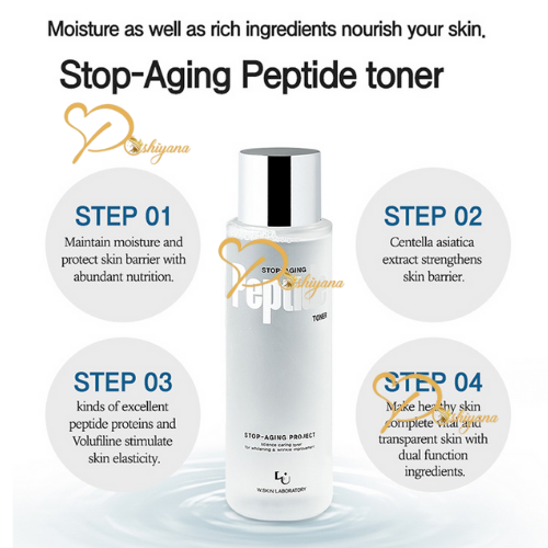 W.Skin lab Stop-Aging Peptide Toner 250ml - Image 2