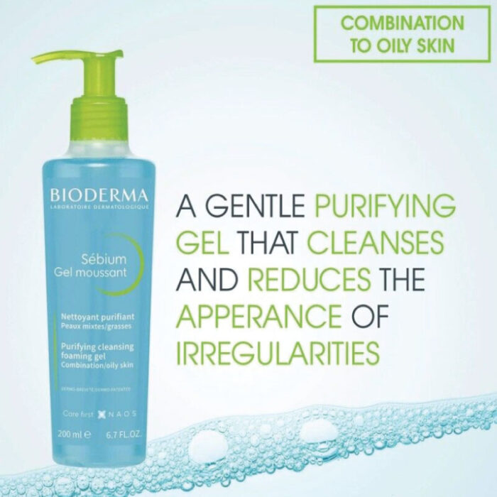 Bioderma Sebium Gel Moussant Purifying Cleansing Foaming Gel 500ml - Image 5