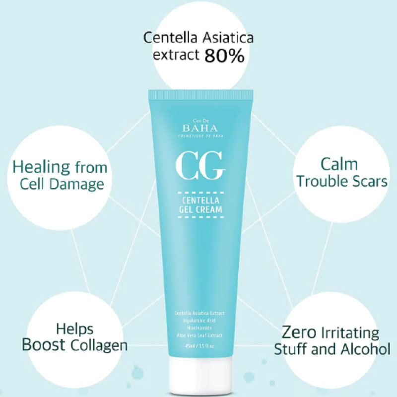 Cos De BAHA Centella Gel Cream (CG) 45ml - Image 2