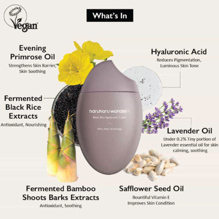 HaruHaru Wonder Black Rice Hyaluronic Cream 50ml - Image 5